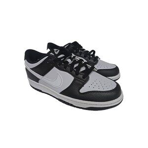 Nike Dunk Low Big Kids Basketball Shoe (HQ3810-001, Black/Wolf Grey) Size 5.5Y